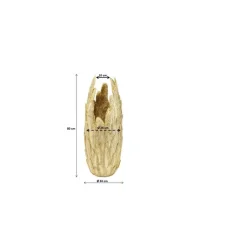 Vase Feathers doré 80><noscript><img width=