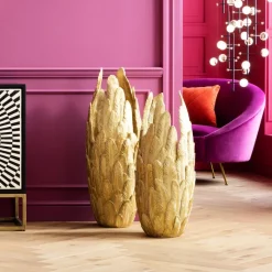Vase Feathers doré 91>KARE Design New