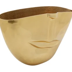 Vase Half Face doré 46cm><noscript><img width=