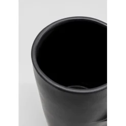 Vase Labbra noir 22cm><noscript><img width=