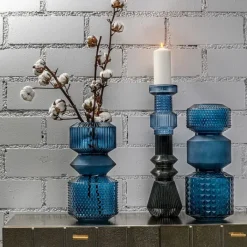 Vase Marvelous Duo bleu 42cm><noscript><img width=