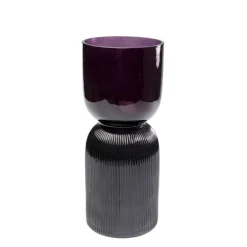 Vase Marvelous Duo fuchsia gris 40cm><noscript><img width=