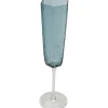 Verre à champagne Cascata bleu>KARE Design Best