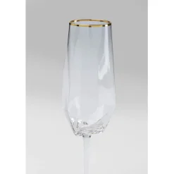Verre à champagne Diamond Gold Rim><noscript><img width=