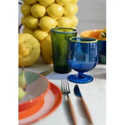 Verre à eau Bubbles vert 14cm>KARE Design Online